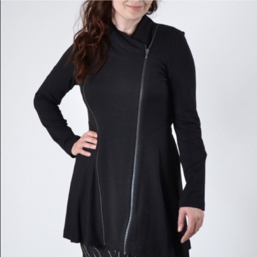 Ronen Chen side zip soft long jacket